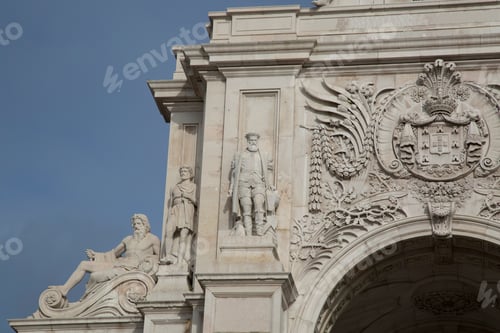 Preview: Rua Augusta Arch (1875); Lisbon; Portugal