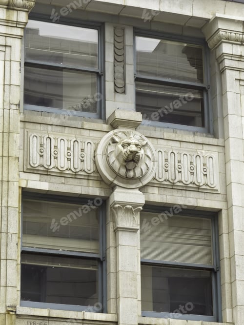Preview: Detail Of Neoclassical Design On Skyscraper (Originally A Bank, Designed By Daniel Hudson Burnham