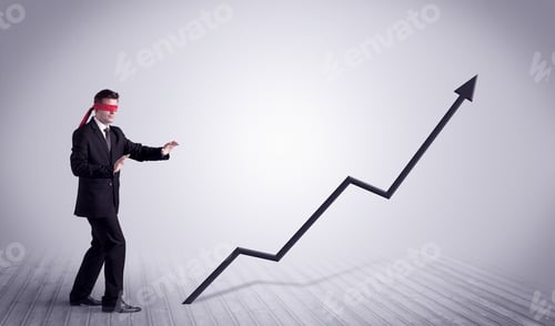 Preview: A Young Male Office Worker Trying To Find The Right Solution To Develop A Growing Market Concept