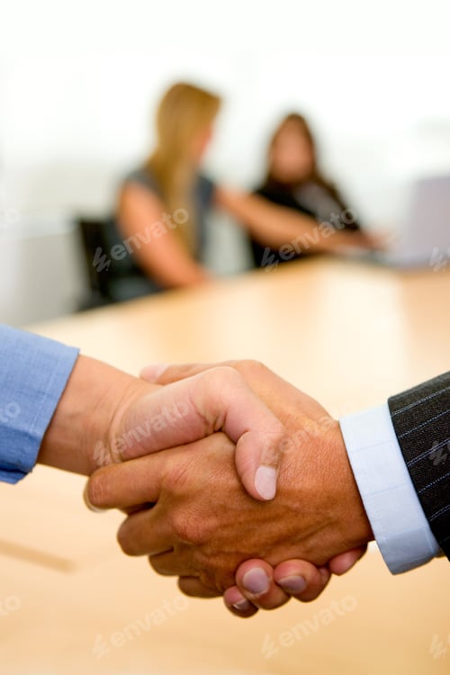 Preview: Business Handshake In An Office To Seal The Deal