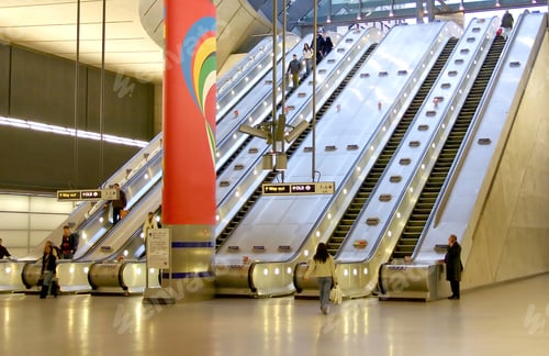 Preview: Escalators At Canary Wharf, London
