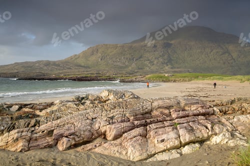 Vista previa: Winter Sky At Beach; Connemara National Park; Ireland