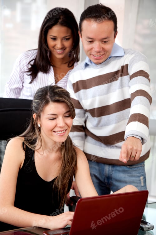 Preview: Small Business Group Working On A Laptop