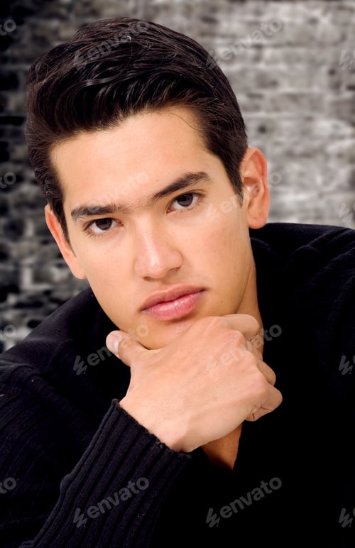 Preview: Fashion Male Portrait Over A Dark Background