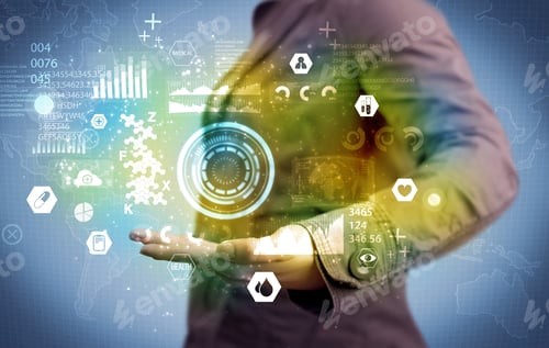 Preview: A Business Analytics Person Analyzing The Health Status Of The World From Its Hands With