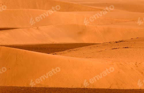 Preview: Sand Dunes At Sunset In Good Orange Colours