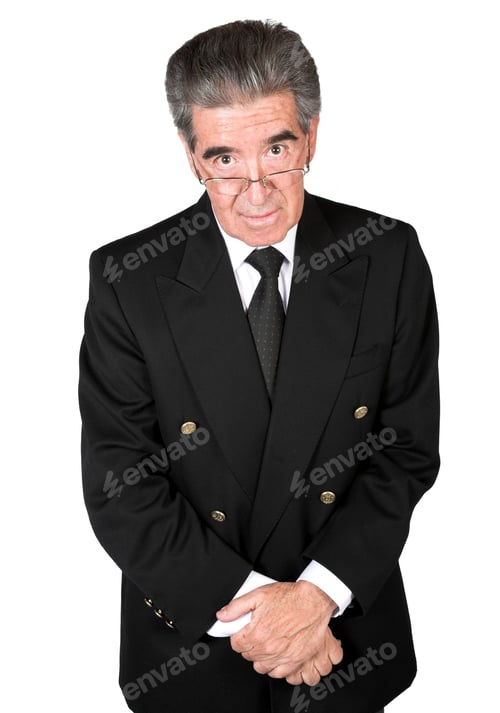 Preview: Business Man Over White