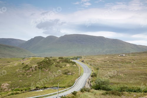 Preview: Open Road, Killary Fjord; Connemara National Park; Ireland