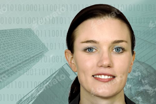 Preview: Business Woman With A Corporate Background