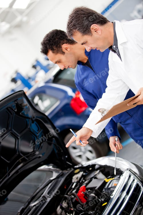 Preview: Mechanics Fixing A At At The Repair Shop