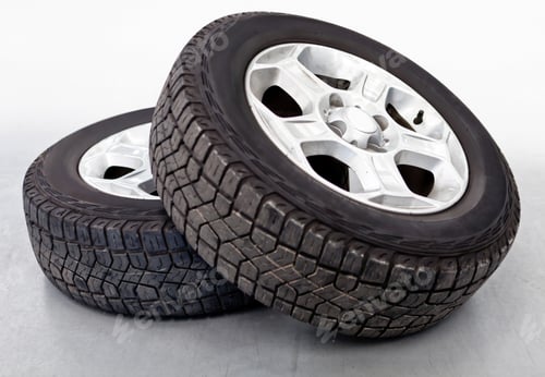 Preview: Car Wheels Or Tires Lying On The Floor