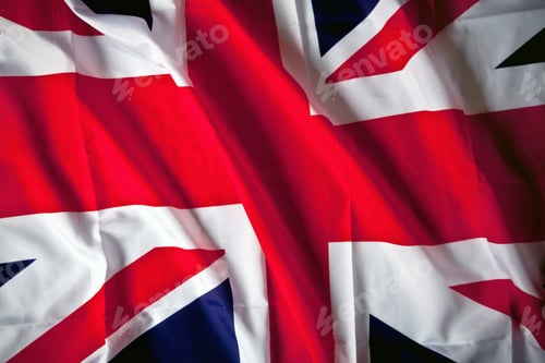 Preview: Picture Of The United Kingdom Flag With Wavy Texture