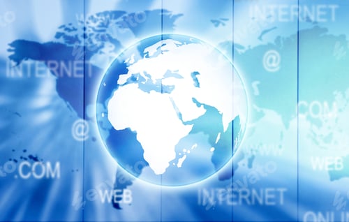 Preview: Global Internet Connectivity Concept with World Map