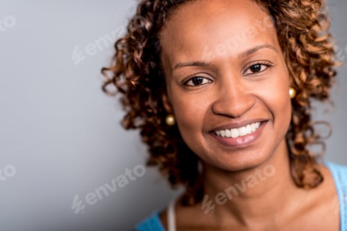 Preview: Portrait Of A Happy African American Woman