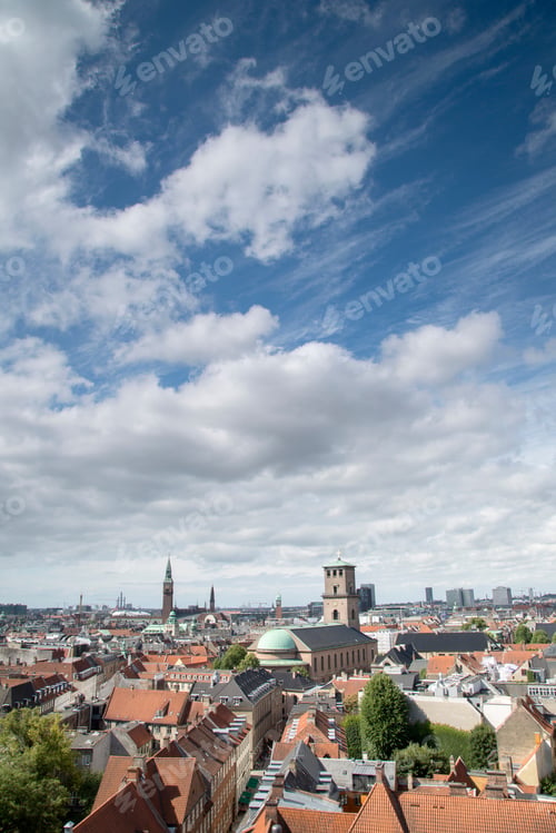 Preview: View Of Copenhagen Including Cathedral; Denmark