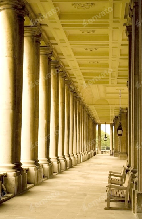 Preview: Classic Corridor From An Old Building