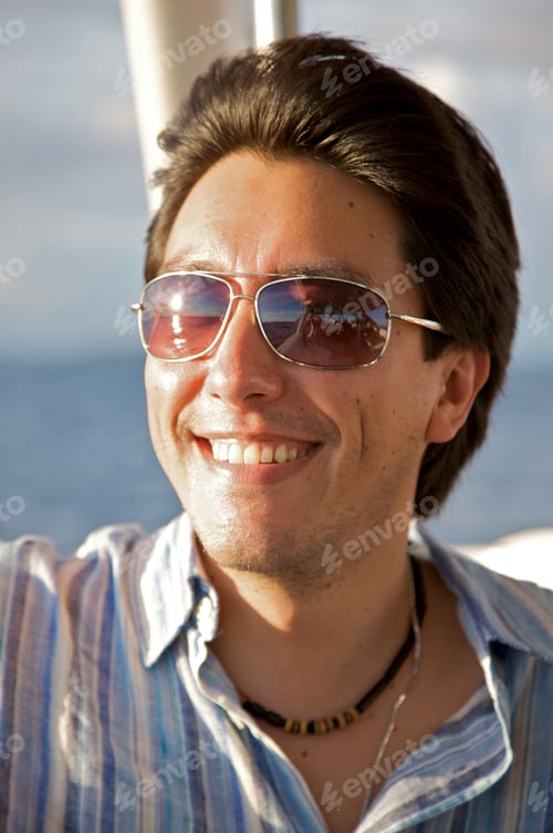 Preview: Man Portrait With Sunglasses Taken In A Yatch