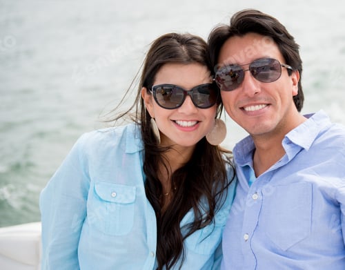 Preview: Loving Couple In A Boat Enjoying Their Holidays