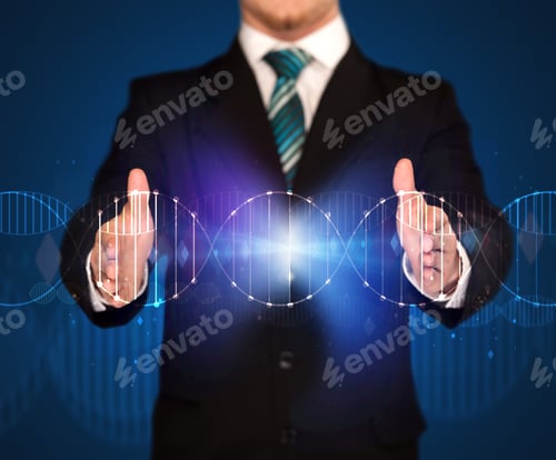 Preview: Businessman With Dna Concept In His Hands