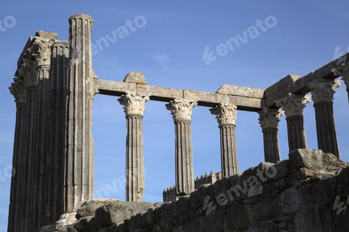 Preview: Roman Temple At Evora; Portugal