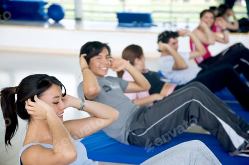Preview: Image Of A Group Working Out Their Abs
