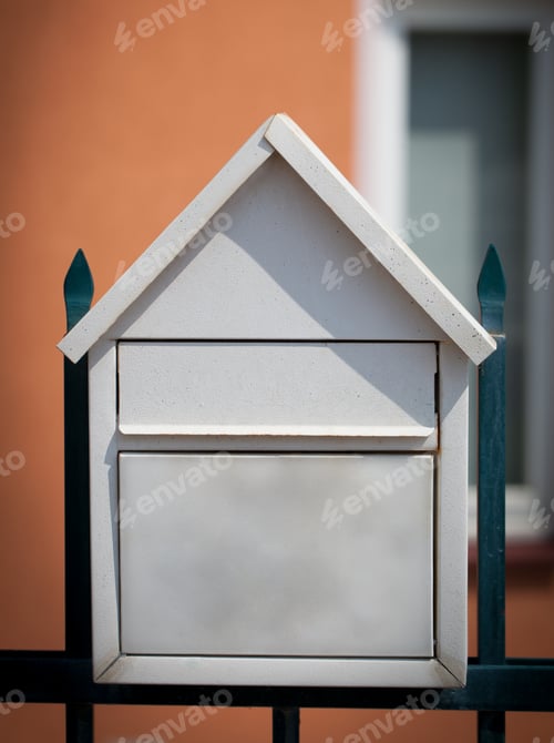 Preview: Cloes Up Of A Mailbox On The Street With Fence
