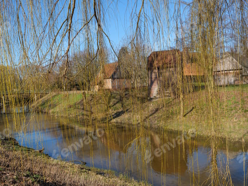 Preview: Old Houses By A River In Germany