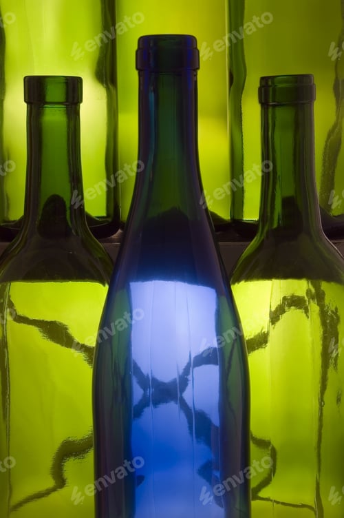 Preview: Wine Bottles On Stepladder