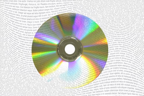 Preview: Cd Rom With Data Coming Out Of It, Conceptual