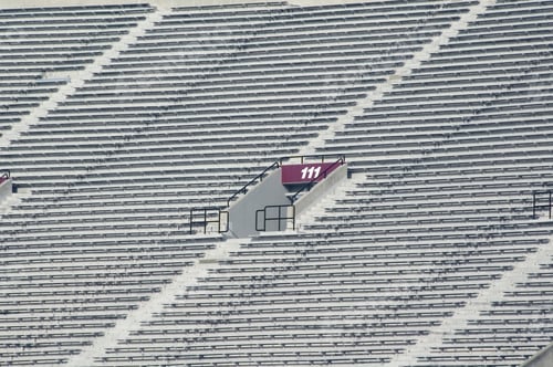 Preview: Red Gate At College Football Stadium, Telephoto View