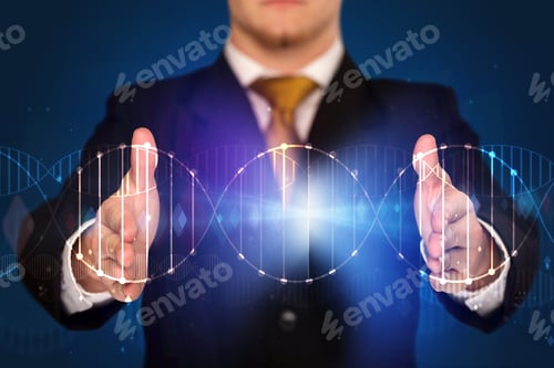 Preview: Businessman With Dna Concept In His Hands