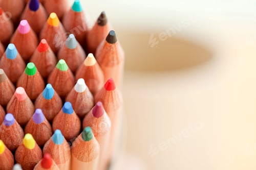 Preview: Close Up Of A Bunch Of Color Pencils