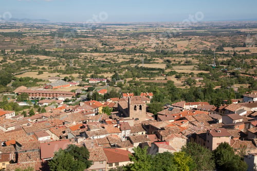 Preview: Church And Village, Poza De La Sal, Burgos, Spain
