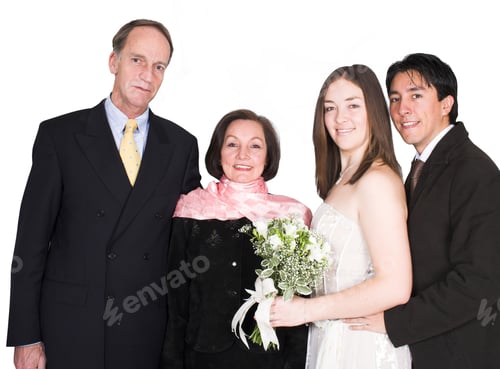 Preview: Bride And Groom With Family