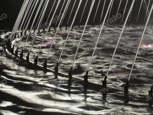 Preview: Jets Of Circular Fountain With Underwater Lights