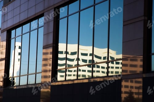 Preview: Reflection Of Office Building In Windows Of Another
