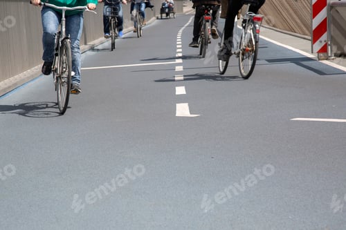 Preview: Bike Lane With Cyclists, Copenhagen; Denmark