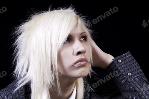 Preview: Blond Teenager Looking Upward