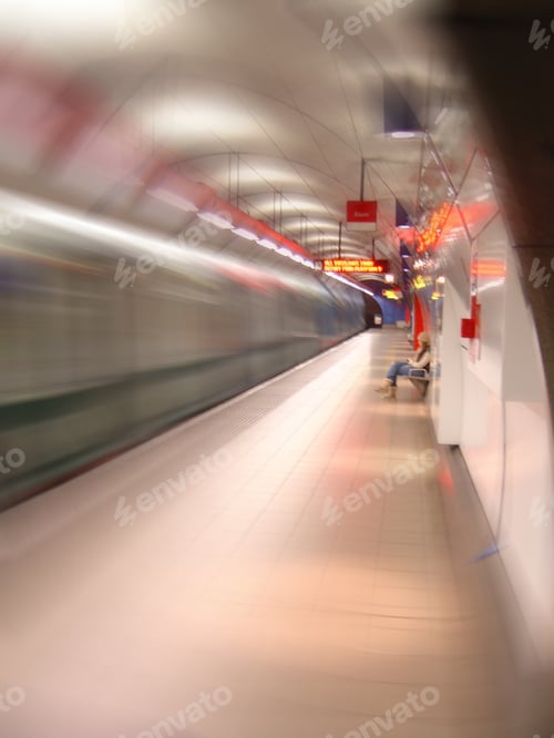 Preview: Woman Waiting For The Next Train