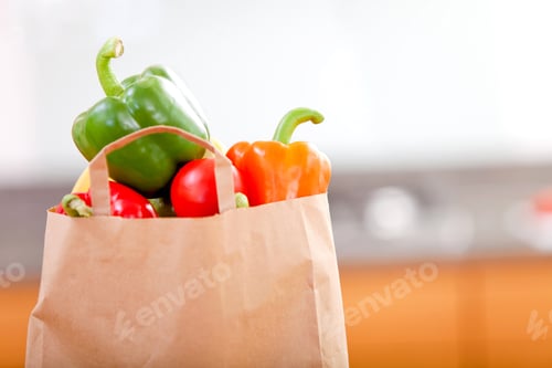 Preview: Shopping Bag Full Of Fruits And Vegetables