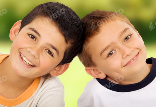 Preview: Young Kids Portrait Outdoors In A Park