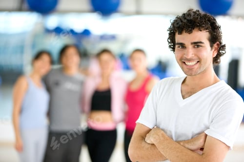 Preview: Group Of People At The Gym Portrait