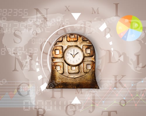 Preview: Clocks With World Time And Finance Graph Business Concept