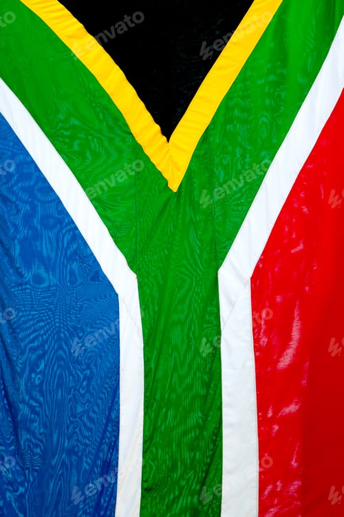 Preview: Close Up Of South African Flag
