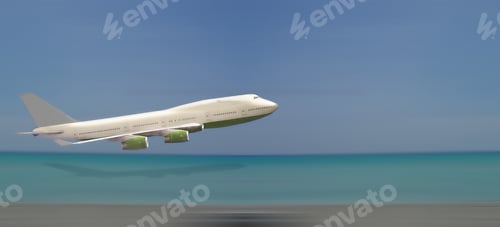 Preview: Airplane Over Beach