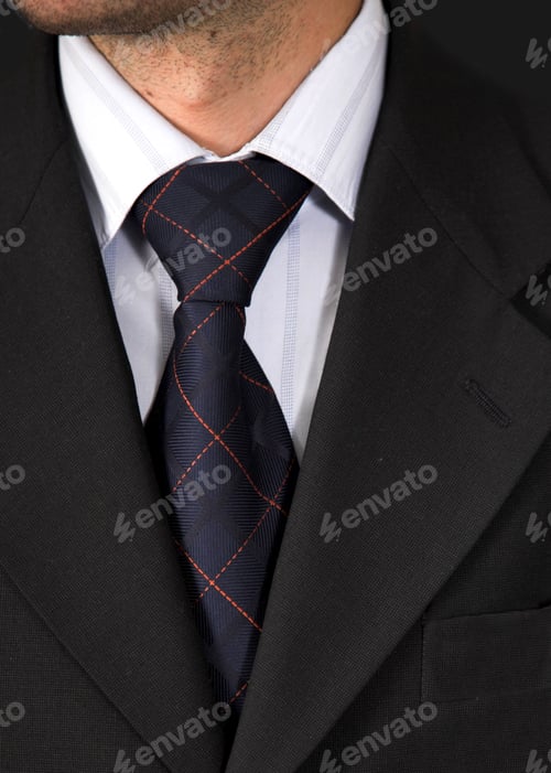 Preview: Business Suit Over A Black Background , Good Contrast Between The Colours