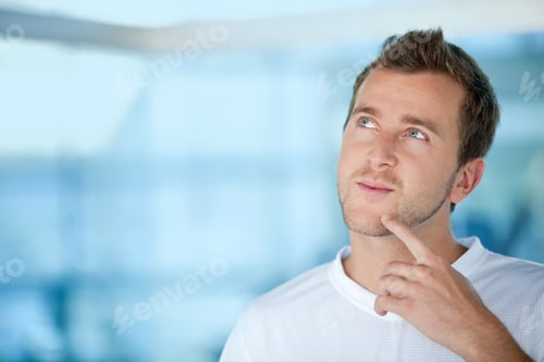 Preview: Handsome Pensive Man At The Gym Smiling