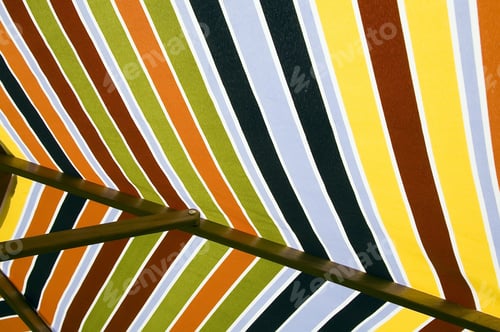 Preview: Section Of Beach Umbrella With Wooden Frame