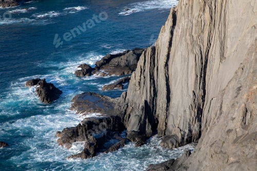 Preview: Cliff Face At Arrifana Beach; Algarve; Portugal; Europe