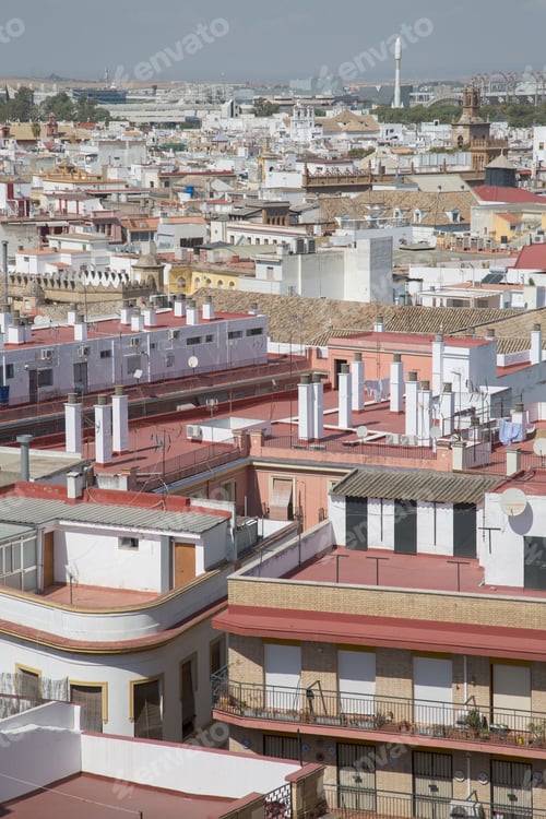 Preview: View Of Roof Tops, Seville; Spain